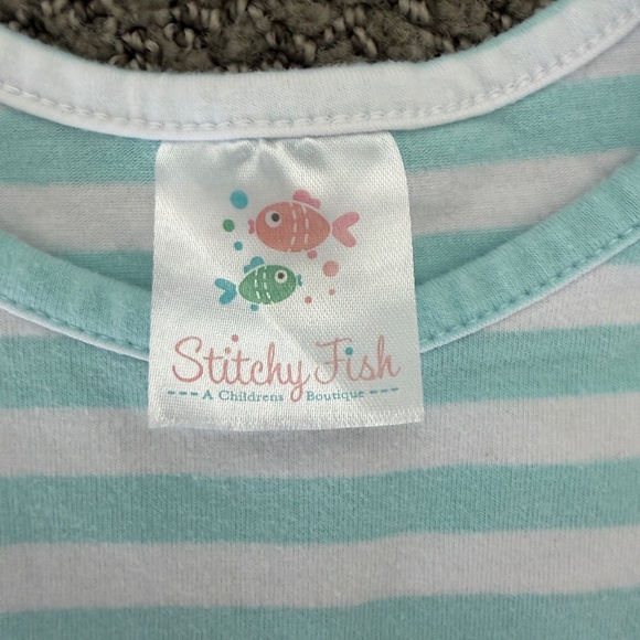 Stitchy Fish 3T Gingerbread Appliqué Dress - Picture 4 of 5